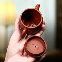 一等品 紫砂 茶壺 手作り 茶壷 茶入 煎茶道具 煎茶道具急須 常滑焼 茶器 茶道具 工芸品陶芸 容量：220ML_画像3