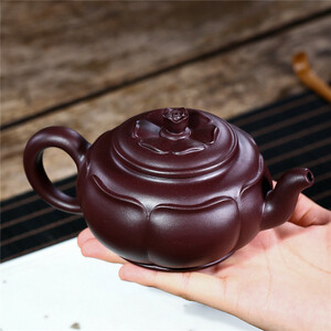 一等品 紫砂 茶壺 手作り 茶壷 茶入 煎茶道具 煎茶道具急須 常滑焼 茶器 茶道具 工芸品陶芸 容量：290ML
