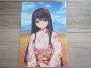 [1-A-01] Coffee Kizoku White Peak white .. flower A4 size cut . laminate both sides printing poster illustration .. beautiful young lady * including in a package possible 40