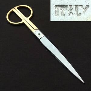 .ITALY Gold цвет бумага для зажим стильный общая длина примерно 235. ножницы зажим канцелярские товары [1683]
