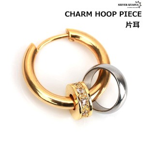  one-side ear charm earrings ring earrings hoop earrings Gold earrings men's earrings ... what earrings stainless steel allergy free 