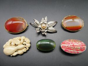 y283 帯留め オビドメ おびどめ 和装小物 着物 ヴィンテージ ビンテージ アクセサリー 大量 まとめ売り まとめ TIA