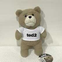 【ted 2 テッド2】Tシャツぬいぐるみ 白T 単品 立ち姿 単品 全高約20cm 新品 タグ付き システムサービス PW_画像1