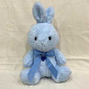 【9月 September うさぎ 水色】Happy Birthcolor Rabbit Heart ハッピーバースカラーラビット BIGぬいぐるみ 誕生月 バースデー 新品 PW