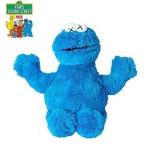 [ Cookie Monster soft toy ] Uniqlo limitation KAWS× Sesame Street toy total length approximately 44cm BIG tag less beautiful goods seat gchiUNIQLO PW