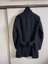 【即決】【美品】 ATTACHMENT アタッチメント STAND COLLAR COAT メルトン スタンドカラーコート BLACK ブラック 黒色 即決早い者勝ち_画像3