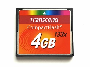 ☆良品☆ CFカード 4GB トランセンド 133x Transcend コンパクトフラッシュ CompactFlash Card