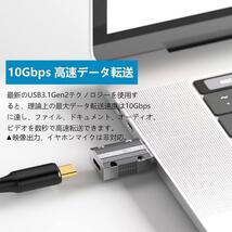 USB Type C（メス）to USB 3.1（オス）変換アダプタ USB3.1(Gen2)準拠 10Gbps 高速データ伝送 120W 高速充電_画像6