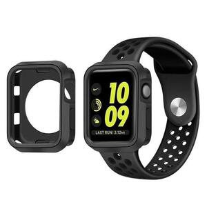 Apple Watch 40mmサイズ用 保護ケース カバー耐衝撃性 脱着簡単 Appleウォッチ シリーズ4/Series4/Series 5に対応 灰黒