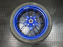 ■アプリリア RS125 純正 リアホイール 17×4.00 曲がり無し PY型 実働車外し 2ストローク 検索 RS50 [R051118]_画像1