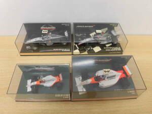 11387B◎ミニチャンプス等 ミニカー 4点セット McLaren マクラーレン HONDA Shell Mobil アイルトン・セナ MINICAMPS◎中古