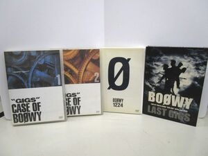 11061R◎DVD BOOWY 4点セット "GIGS"CASE OF BOOWY1.2/1224/LAST GIGS◎中古