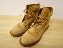 11179R◎Timberland ティンバーランド ベーシック ブーツ 10066 キャメル 25.5cm 7.5W◎中古_画像1