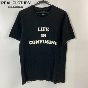 ☆NUMBER (N)INE/ナンバーナイン 03AW カート期 LIFE IS CONFUSIN Tシャツ ブラック 3 /LPL