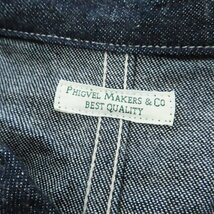 ☆PHIGVEL MAKERS & Co./フィグベル インディゴカバーオールジャケット PMAP-OTE30/2 /060_画像3