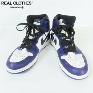 NIKE/ナイキ AIR JORDAN 1 RETRO HIGH OG COURT PURPLE/エアジョーダン1 コートパープル 555088-500/29.5 /080