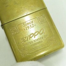 ZIPPO/ジッポー SOLID BRASS/ソリッドブラス SINCE 1932 ロゴ 1995年製 /LPL_画像5