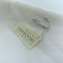 ☆A BATHING APE×SWAROVSKI/アベイシングエイプ×スワロフスキー スワロ装飾 レインボー 半袖Tシャツ/M /LPL_画像8