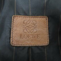 ☆LOEWE/ロエベ レザーブルゾン/ボンバージャケット 821/50 /080_画像3