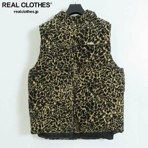 ☆COOTIE/クーティー Corduroy Leopard Oversized Down Vest コーデュロイ レオパード柄 ダウンベスト CTE-20A218/M /080