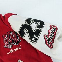 ☆AMIRI/アミリ 23AW Tiger Varsity Jacket/タイガー バーシティ ジャケット 袖レザー切替/M /080_画像9