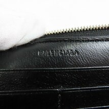 BALENCIAGA/バレンシアガ レザー ラウンドジップウォレット 長財布 664041 /000_画像5