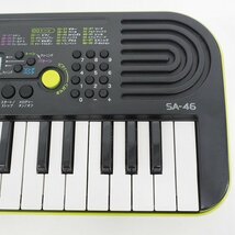 CASIO/カシオ SA-46 ミニキーボード 32鍵 電子キーボード アダプター付き【簡易動作確認済】 /080_画像3