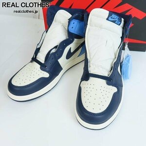 NIKE/ナイキ AIR JORDAN 1 HIGH OG OBSIDIAN/エア ジョーダン 1 ハイ オリジナル オブシディアン 555088-140 /28 /080