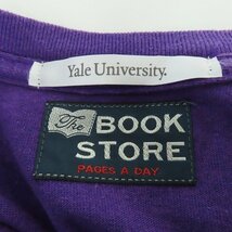 ☆(1)【未使用】THE BOOK STORE/ブックストア 90S YALE LOGO TEE Tシャツ 半袖 パープル/L /LPL_画像3