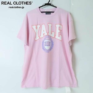 ☆(2)【未使用】THE BOOK STORE/ブックストア 90S YALE LOGO BIG TEE Tシャツ 半袖 パープル/L /LPL