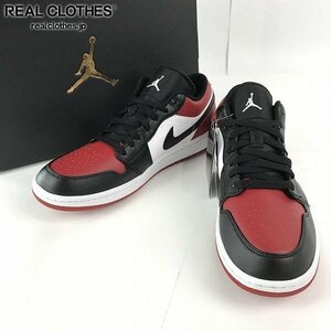 【未使用】NIKE/ナイキ AIR JORDAN 1 LOW BRED TOE/エア ジョーダン 1 ロー ブレッド トゥ 553558-612/29 /080