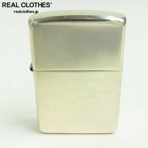 ZIPPO/ジッポー STERLING SILVER/スターリングシルバー 歴代社長 サイン入り 2003年製 /000