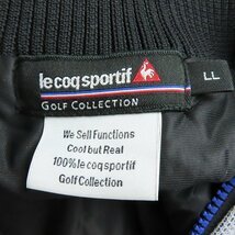 ☆le coq sportif golf/ルコック スポルティフ ゴルフウェア 中綿 ニット 長袖ジャケット LL /080_画像3