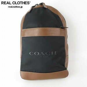 COACH/コーチ レザー ナイロン ボディバッグ F59320 /060