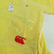 ☆【未使用】CANTERBURY/カンタベリー ロゴ刺繍 ポロシャツ イエロー RA34016/L /LPL_画像9