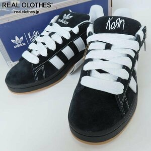 【未使用】Korn × adidas/コーン ×アディダス Campus '00s/キャンパス ノーティーズ Black/White Gum IG0792/28 /080