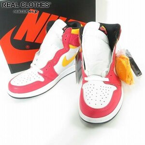 【未使用】NIKE/ナイキ AIR JORDAN 1 LIGHT FUSION RED/エアジョーダン1 ライトフュージョンレッド 555088-603/27.5 /080