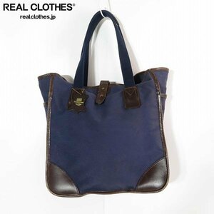 Whitehouse Cox/ホワイトハウスコックス LARGE TOTE レザー×キャンバス トートバッグ /080