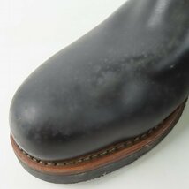 RED WING/レッドウィング 羽タグ ショート エンジニアブーツ スチールトゥ ブラック 2976/8.5D /080_画像7