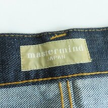 【未使用】mastermind JAPAN/マスターマインド ブルーラメ刺繍/西陣織/スワロフスキー デニムパンツ ME2-PA01/L /060_画像4