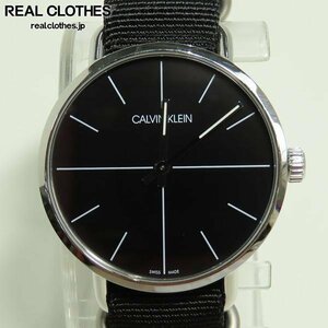 Calvin Klein/カルバンクライン ブラック文字盤 クオーツ腕時計 /000