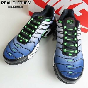 NIKE/ナイキ AIR MAX PLUS エアマックスプラス BLACK/SCREAM GREEN-WHITE-DEEP ROYAL DX4326-001/30.0 /080