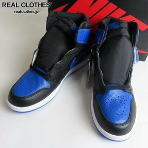 NIKE/ナイキ AIR JORDAN 1 RETRO HIGH OG ROYAL エアジョーダン1 555088-007/27 /080