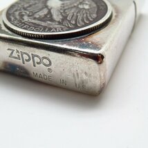 ZIPPO/ジッポー Eagle Mark of Americ/イーグル ハーフダラー/メダル貼り LIMITED NO 1967 /LPL_画像7