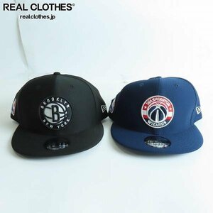 【未使用】NEW ERA/ニューエラ NBA Brooklyn Nets ブルックリン・ネッツ/キャップ/帽子/2点セット /000