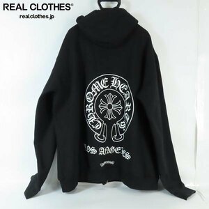 ☆CHROME HEARTS/クロムハーツ ダガージップ ホースシュープリント ジップアップパーカー/XL /060