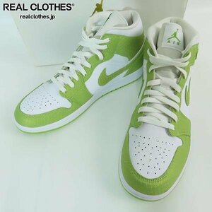 NIKE/ナイキ WMNS Air Jordan 1 MID SE Vivid Green Python ジョーダン1 MID DV2959-113/29 /080