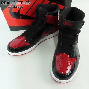 NIKE/ナイキ AIR JORDAN 1 RETRO HIGH OG “Patent Bred” エアジョーダン1 555088-063/27 /080