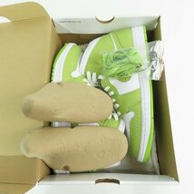 NIKE/ナイキ WMNS Air Jordan 1 MID SE Vivid Green Python ジョーダン1 MID DV2959-113/29 /080_画像7