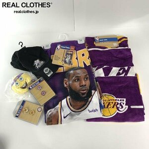 【おまとめ/未使用含む】NBA バスケットボール キャップ/タオル/ピンバッチ 等 応援グッズ /140